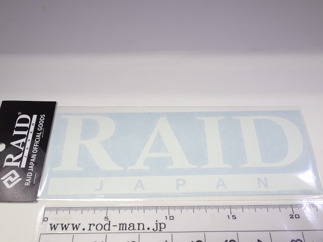 レイドジャパン RAID JAPAN レイドジャパンカッティングステッカーオフィシャルロゴ215mm | RODMAN